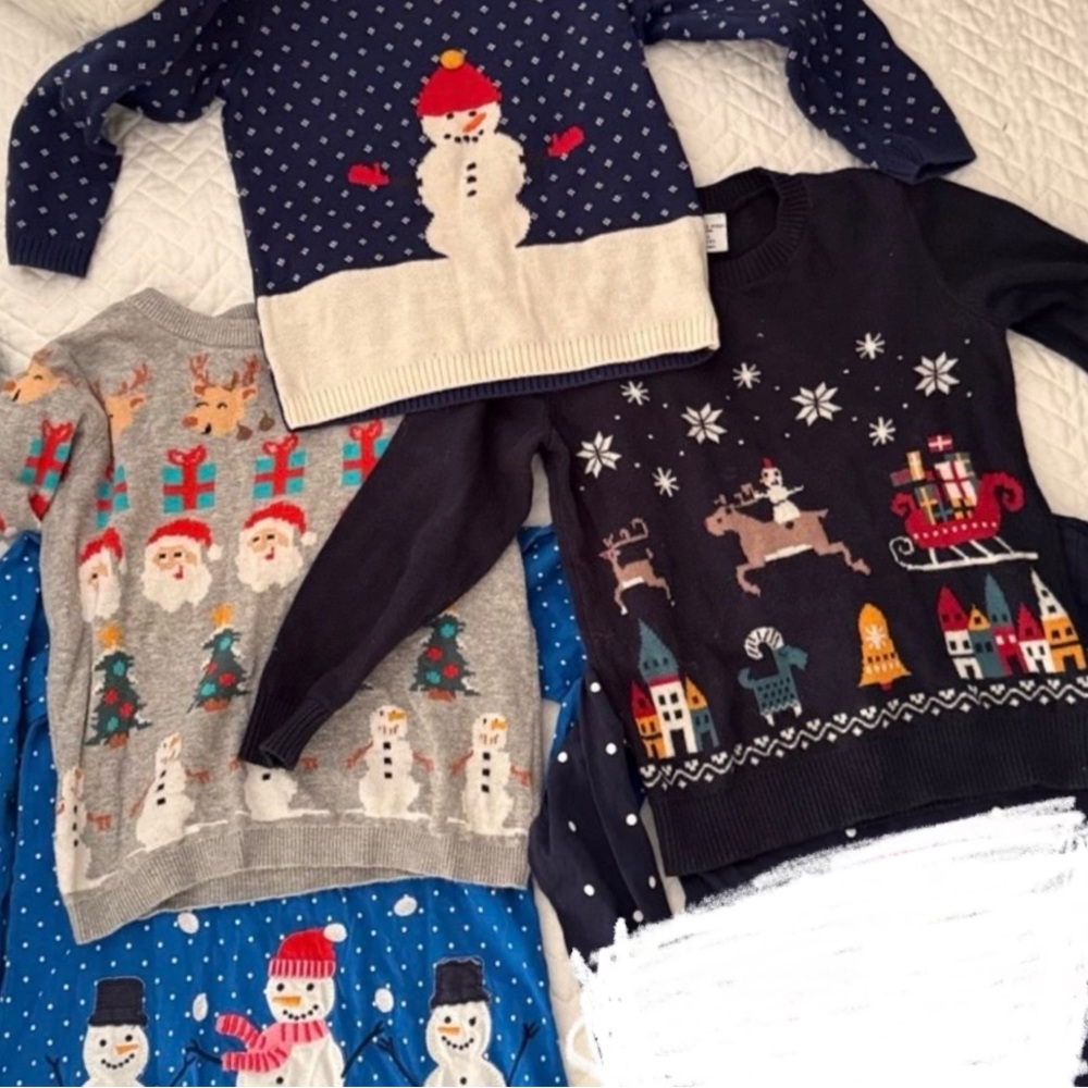 ⛄️ Snowman Bundle! Polarn O. Pyret, Hanna Anderson, H&M, Fauxden Sweaters